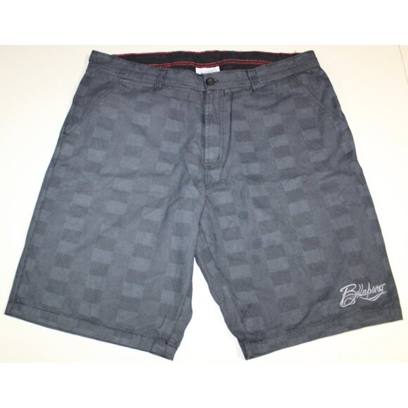 Mens  Billabong Factory Stretch Board Front Flat Shorts Sz: 38 Check Gray Beach - Picture 1 of 5